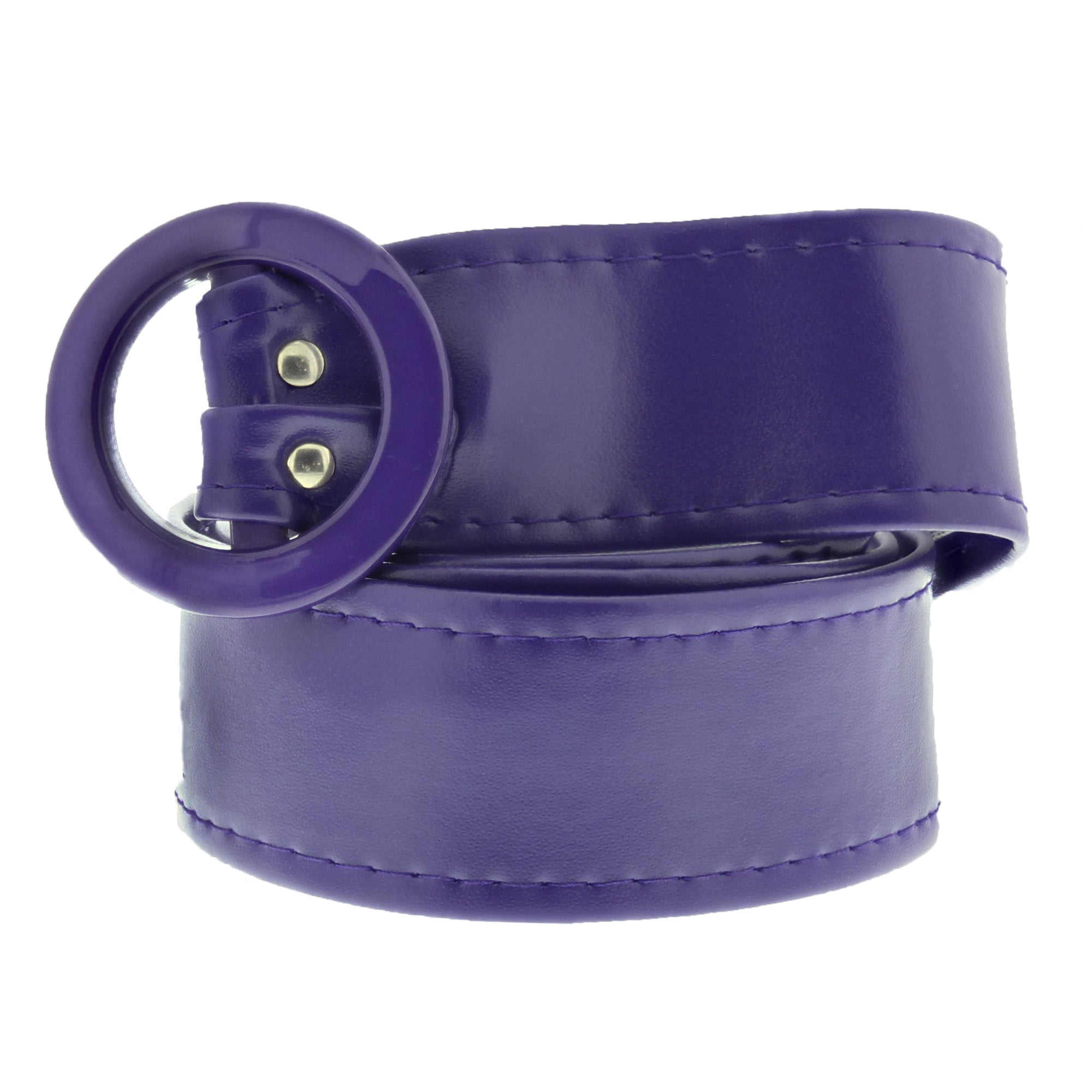 Retro Waist Belt With Round Buckle