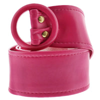 Retro Waist Belt With Round Buckle