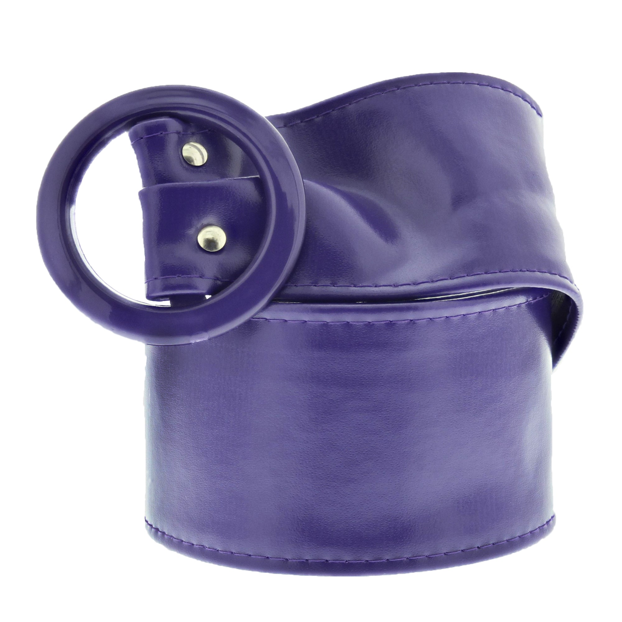 Retro Waist Belt With Round Buckle