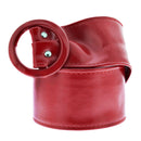Retro Waist Belt With Round Buckle