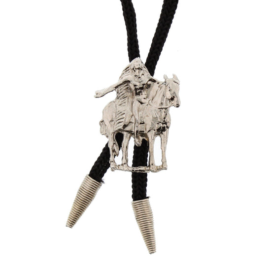 Vintage Red Indian & Horse Western Bolo Tie
