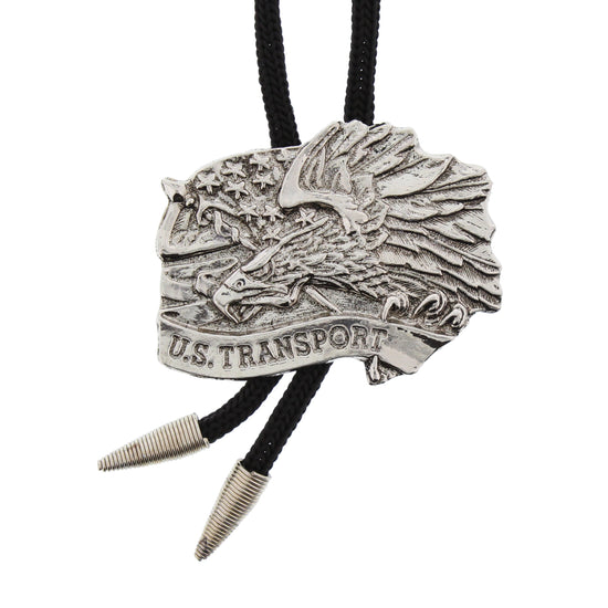 Vintage American Eagle US Badge Western Bolo Tie