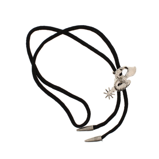 Vintage Cowboy Boot Accessory Western Bolo Tie