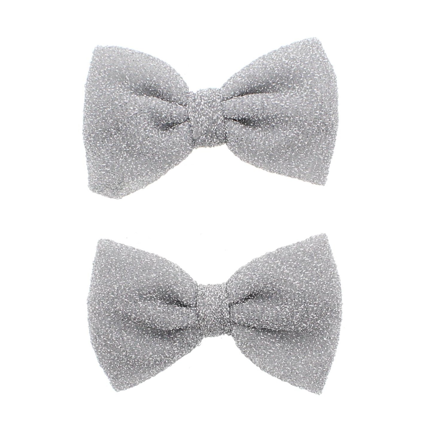 2 on a Card Glitter Bows on Concord Clip - 8 x 5cm