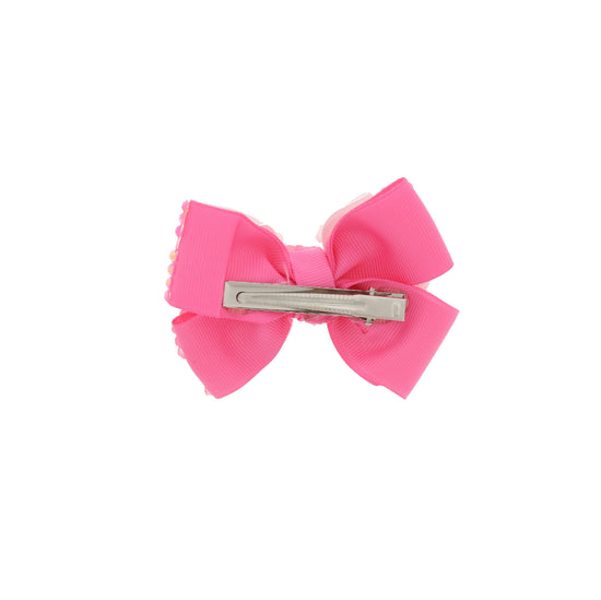 Pastel Jewelled Double Bows on Clip (Approx. 9.5 x 6cm)
