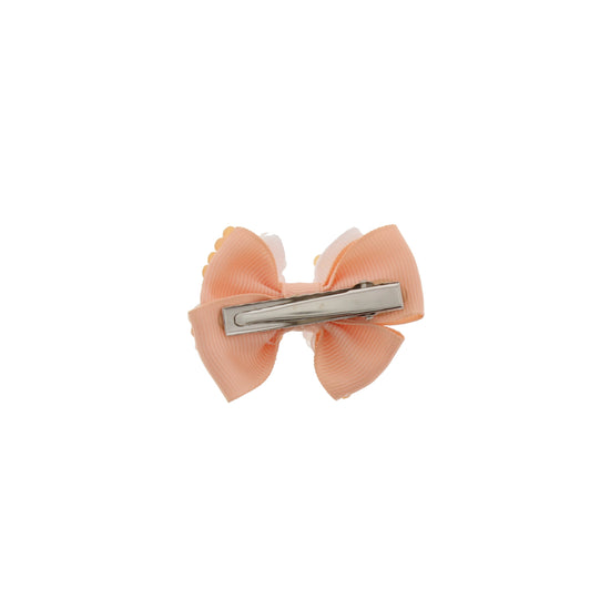 Pastel Jewelled Mini Double Bows on Clip (Approx. 6 x 4cm)