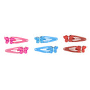 Pair of Glitter Butterfly Bright Hair Snapclips
