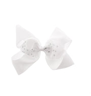 Jojo Style Ribbon Double Bows with Rhinestones (16 x 14cm)