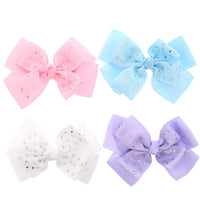 Large Jojo Ribbon Bows with Rhinestones (15 x 11cm)