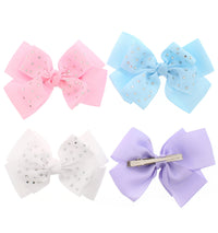 Large Jojo Ribbon Bows with Rhinestones (15 x 11cm)