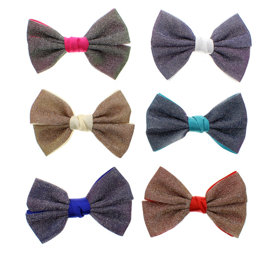 Assorted Glitter Jojo Style Ribbon Bows