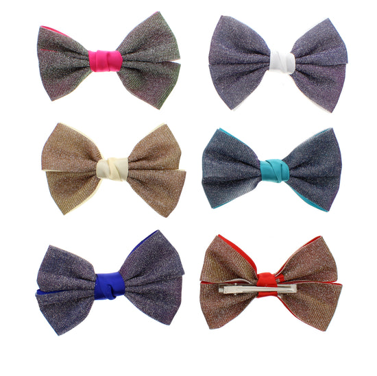 Assorted Glitter Jojo Style Ribbon Bows