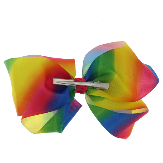 Very Large Rainbow Jojo Style Ribbon Bows