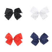 Very Large Assorted Jojo Style Ribbon Bows with Stones (23 x 18cm)