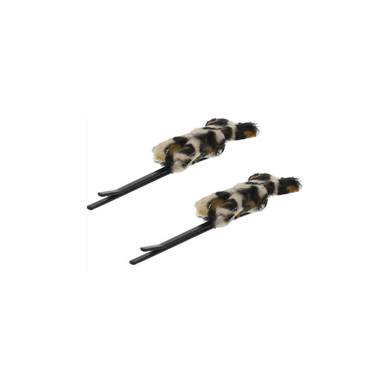 Pair of Leopard Print Bows on Grip