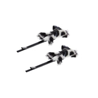 Pair of Leopard Print Bows on Grip