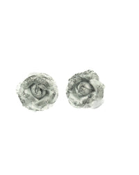 Pair of Mini Glitter Rose Flowers on Concord Hair Clip