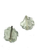 Pair of Mini Glitter Rose Flowers on Concord Hair Clip