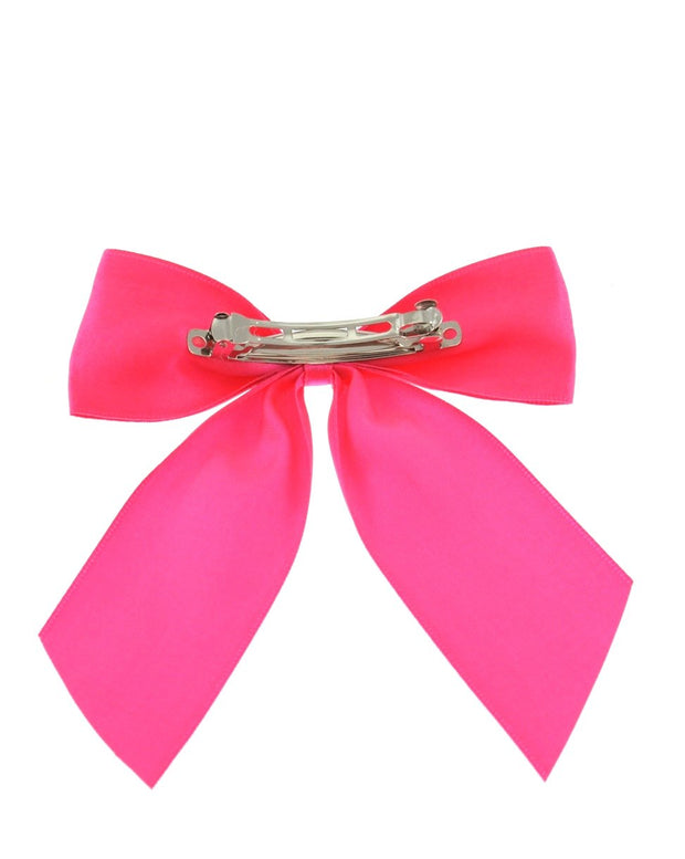 Large Satin Bow on Barette