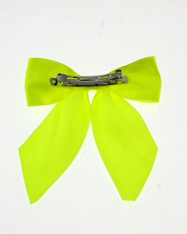 Large Satin Bow on Barette