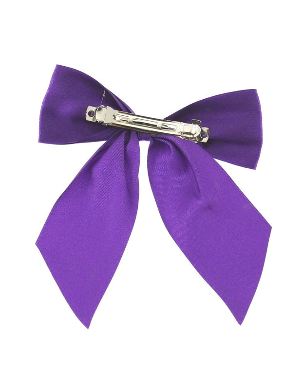 Large Satin Bow on Barette