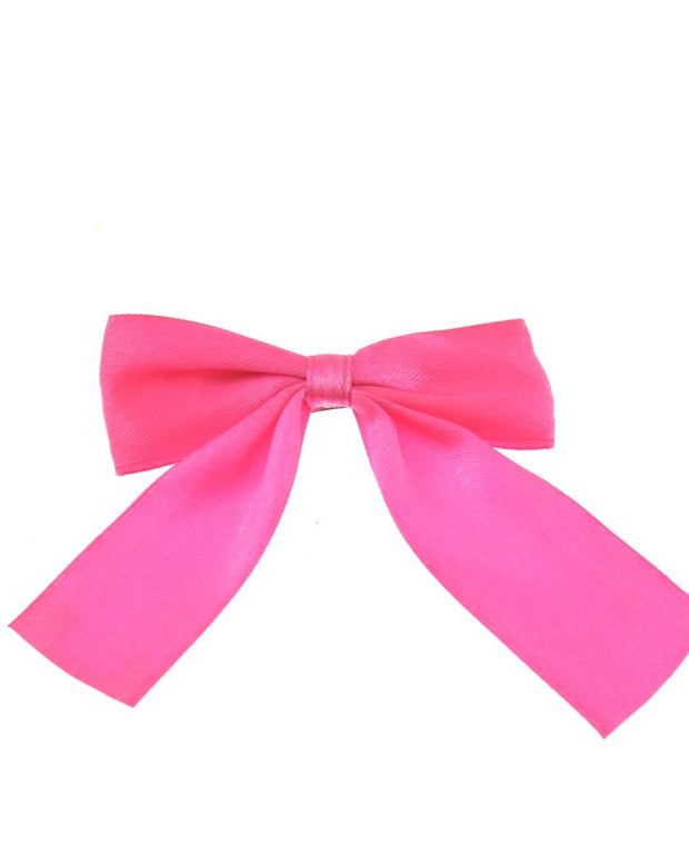 Small Satin Bow on Barette