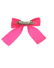 Small Satin Bow on Barette