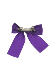 Small Satin Bow on Barette