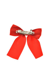 Small Satin Bow on Barette