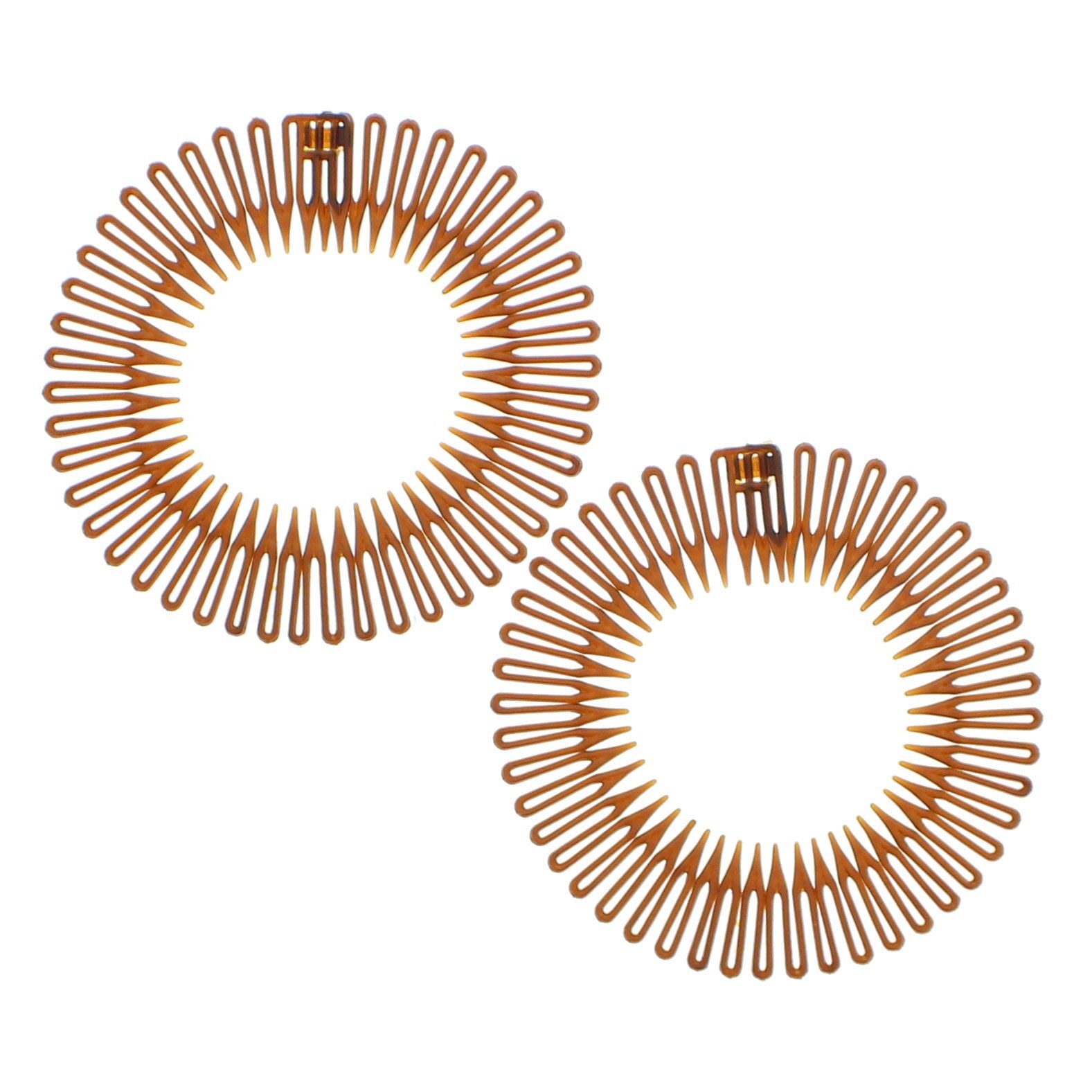 Pair of Coloured Flexi Combs/ Shark Combs/ Hair Combs
