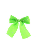 Satin Bow on Barette with Stars