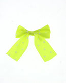Satin Bow on Barette with Stars