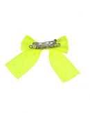 Satin Bow on Barette with Stars
