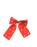 Satin Bow on Barette with Stars