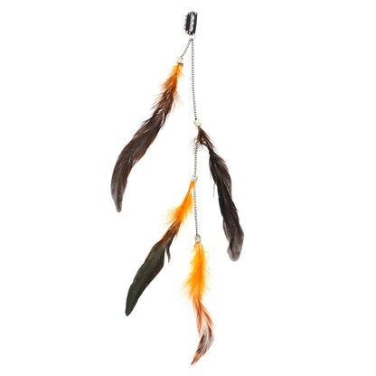 Aprox. 38cm Feather & Chain Hair Highlights/ Extensions