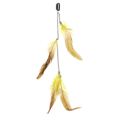 Aprox. 38cm Feather & Chain Hair Highlights/ Extensions