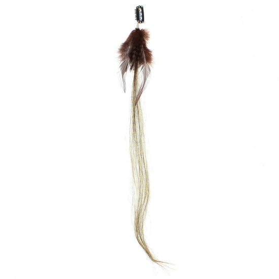 Polka Dot Feather Hair Highlights/ Extensions Aprox. 40cm