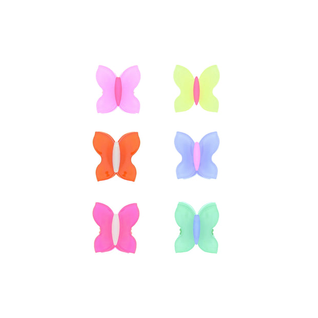 Assorted Pairs of Mini Butterfly Clips