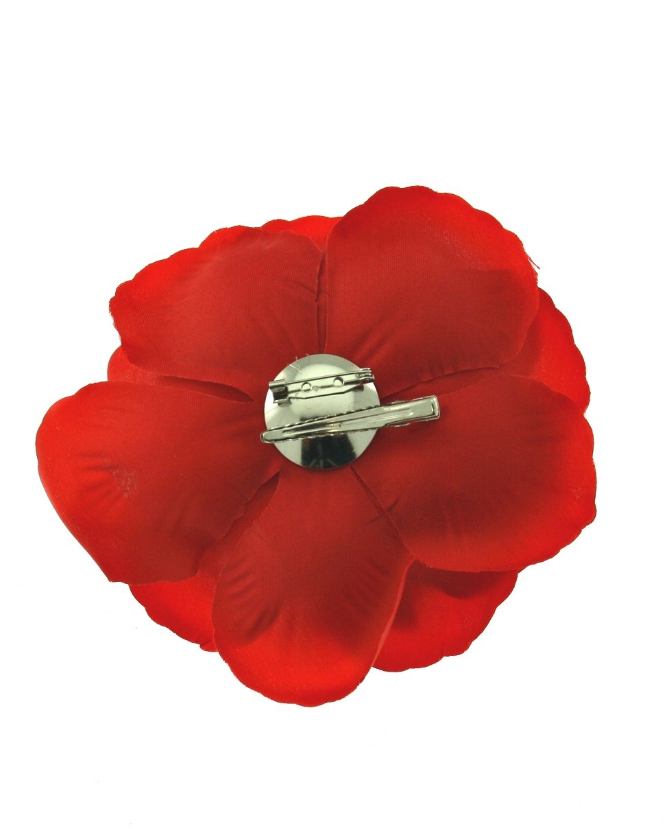 Large Rose on Concord Clip & Brooch Hair Pin