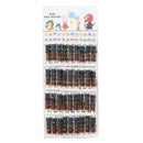144 Black & Tortoiseshell Small 1cm Mini Hair Clips
