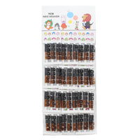 144 Black & Tortoiseshell Small 1cm Mini Hair Clips