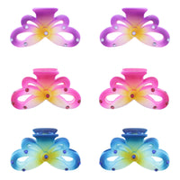 8.7cm Diamante Stones Bow Hair Claw Clips
