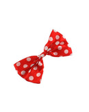 Large Polka Dot Bow on crocodile clip