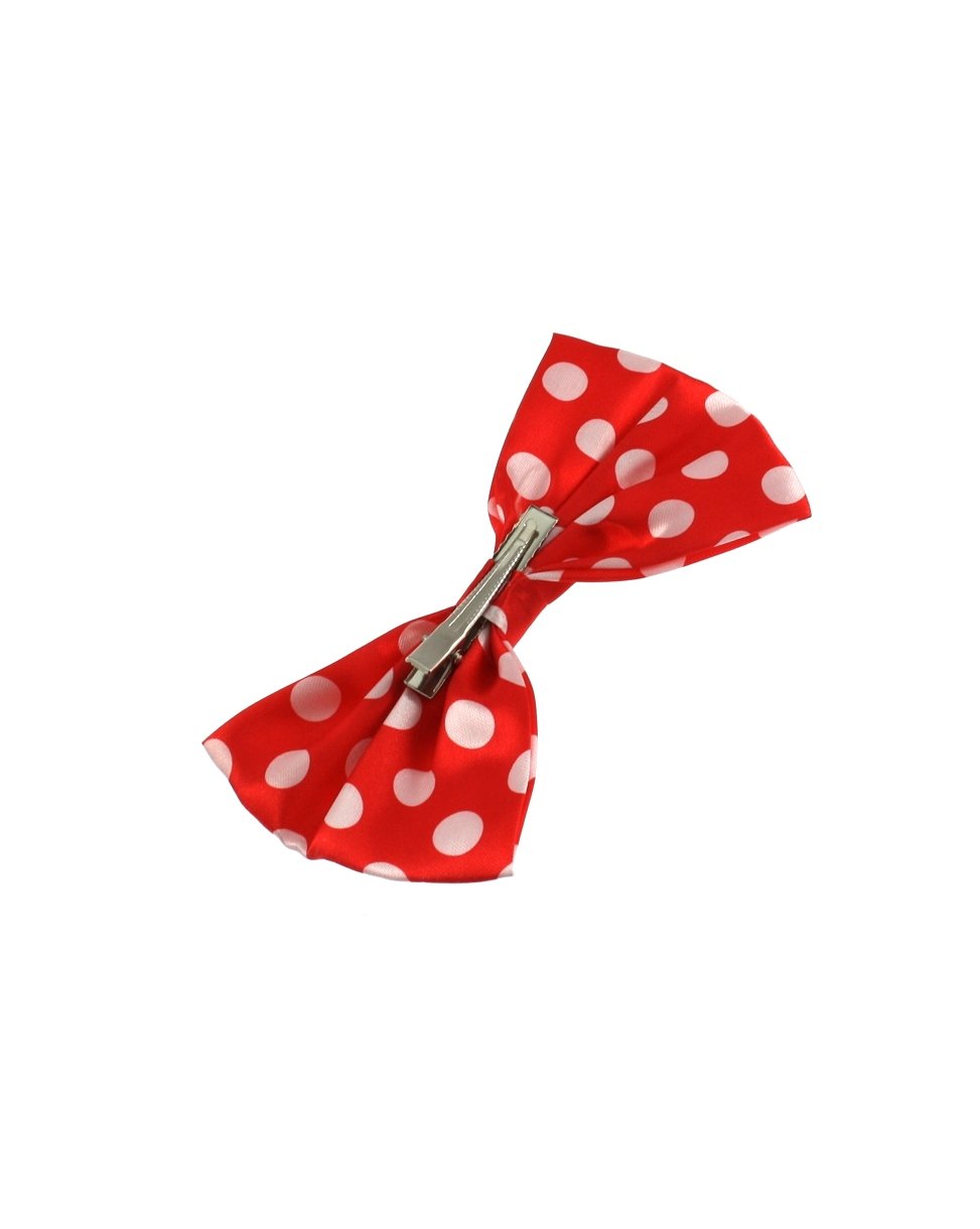 Large Polka Dot Bow on crocodile clip