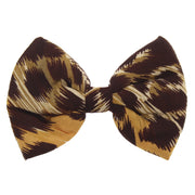 Animal Print Bow on Barrete 11cm x 7cm (6.5cm Clip)