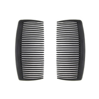 Pair of 10.5cm Black Hair Combs