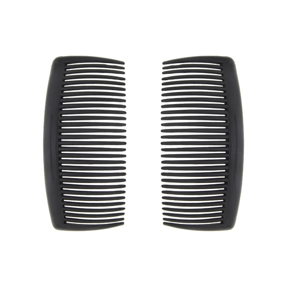 Pair of 10.5cm Black Hair Combs