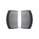 Pair of 8.5cm Black Hair Combs