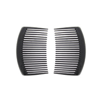 Pair of 8.5cm Black Hair Combs