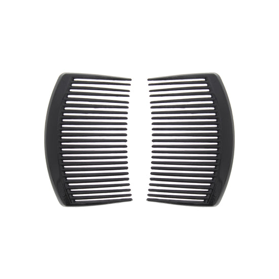 Pair of 8.5cm Black Hair Combs